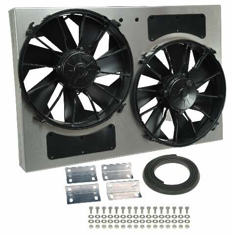 ELEC FAN DUAL HO DUAL W/SHRD