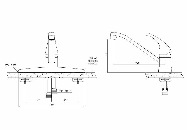 Dura Faucet DF-NMK600-CP RV Swivel Kitchen Sink Faucet (Chrome)