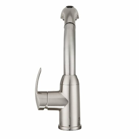 Dura Faucet DF-NMK861-SN RV Hi-Rise Pull-Out Kitchen Sink Faucet (Brushed Satin Nickel)