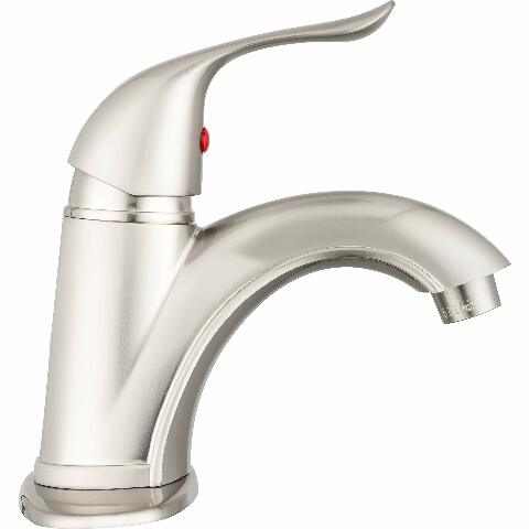 Dura Faucet DF-NML202-SN RV Single Handle One Hole Bathroom Faucet (Brushed Satin Nickel)