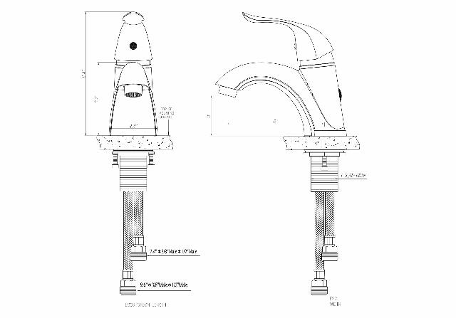 Dura Faucet DF-NML202-SN RV Single Handle One Hole Bathroom Faucet (Brushed Satin Nickel)