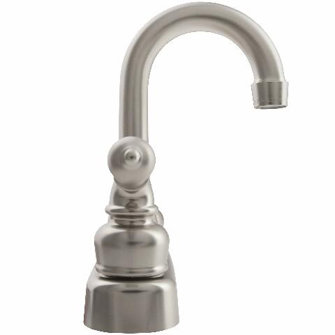 Dura Faucet (DF-PB150C-SN RV Swivel Bar Faucet with Classical Levers - 6-inch Spout (Brushed Satin Nickel)