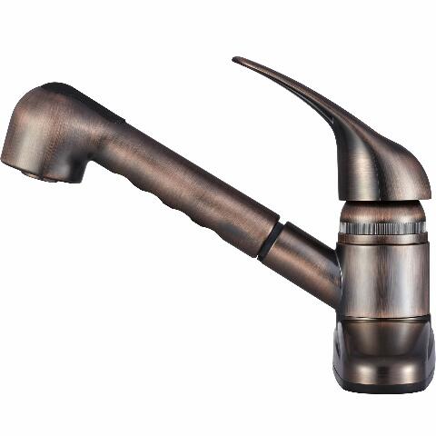 Dura Faucet DF-PK100-ORB Non-Metallic Pull-Out RV Kitchen Sink Faucet - Single Handle (Oil Rubbed Bronze)