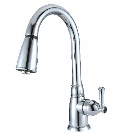 Dura Faucet DF-PK160-CP RV Non-Metallic Pull-Down Kitchen Sink Faucet (Chrome)