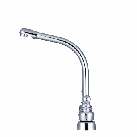 Dura Faucet DF-PK210C-CP Hi-Rise RV Kitchen Sink Faucet with Classical Levers (Chrome)