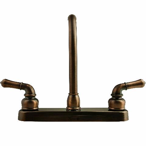 Dura Faucet DF-PK210C-ORB Hi-Rise RV Kitchen Sink Faucet with Classical Levers (Oil Rubbed Bronze)