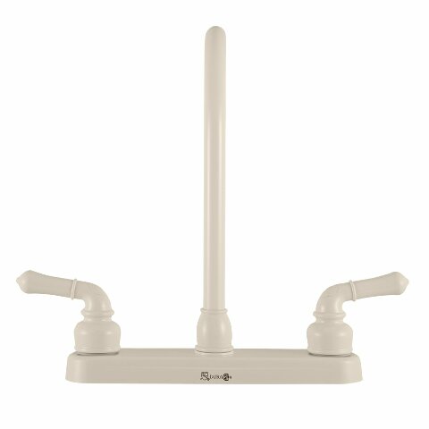 Dura Faucet DF-PK330HC-BQ RV J-Spout Kitchen Sink Faucet (Bisque Parchment)