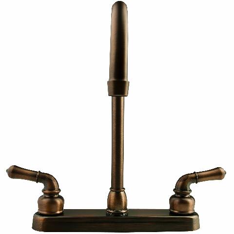 Dura Faucet DF-PK330HC-ORB RV J-Spout Kitchen Sink Faucet (Oil-Rubbed Bronze)
