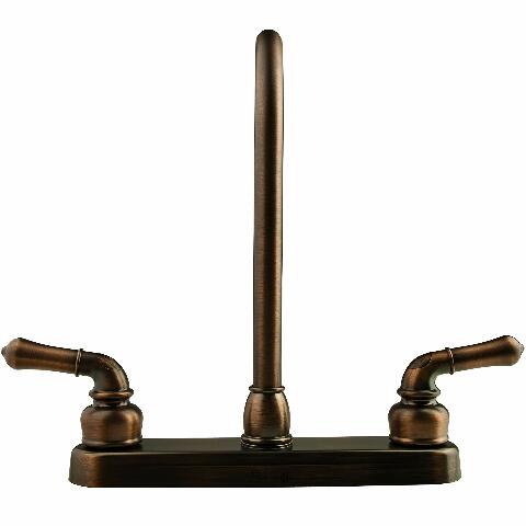 Dura Faucet DF-PK330HC-ORB RV J-Spout Kitchen Sink Faucet (Oil-Rubbed Bronze)