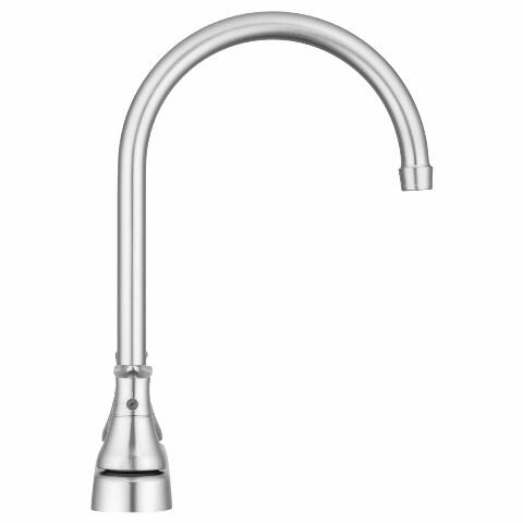Dura Faucet DF-PK330HLH-SN RV Elegant J-Spout Swivel Kitchen Sink Faucet - Two Handle (Brushed Satin Nickel)