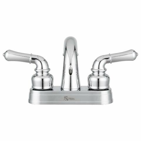 Dura Faucet DF-PL620C-CP RV Bathroom Sink Faucet - Smooth Turning 2-Lever (Chrome)