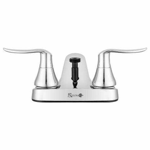 Dura Faucet DF-PL720LH-CP RV Bathroom Faucet with Winged Levers and Shower Hose Diverter (Chrome)