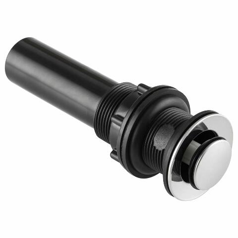 Dura Faucet Universal RV Bathroom Sink Pop-Up with No Overflow (Chrome Polished)