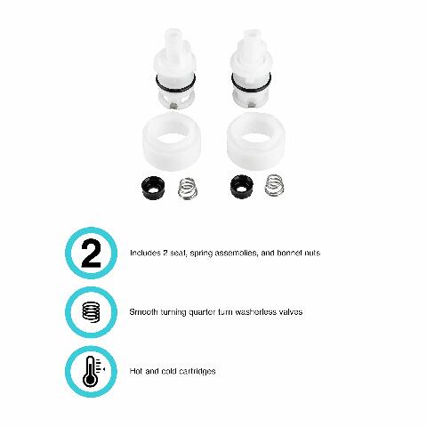 Dura Faucet DF-RK400 RV Cartridge Replacement Kit Compatible with Acrylic Knobs