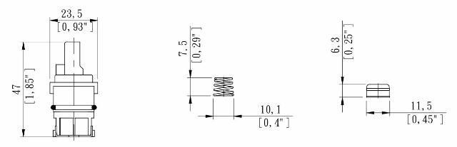 Dura Faucet DF-RK400 RV Cartridge Replacement Kit Compatible with Acrylic Knobs
