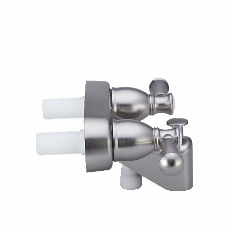 Dura Faucet DF-SA110L-SN RV Tub & Shower Faucet Valve Diverter with Hot/Cold Handles (Brushed Satin Nickel)