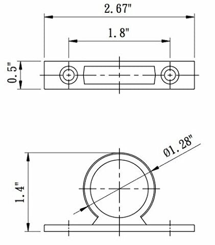 Dura Faucet DF-SA155-CP RV Shower Hose Guide Ring - Mounting Screws Included (Chrome Polished)
