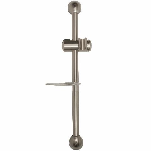 Dura Faucet RV Shower Slide Bar - Compatible with RV's, Motorhomes, Travel Trailers, Campers and 5th Wheels (Brushed Satin Nickel)