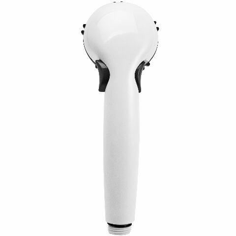 Dura Faucet DF-SA400-WT RV Hand Held Shower Wand - Water-Saving Trickle Switch (White)