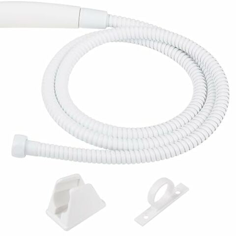 Dura Faucet DF-SA400K-WT RV Hand Held Shower Head - Stainless Steel Hose Kit (White)