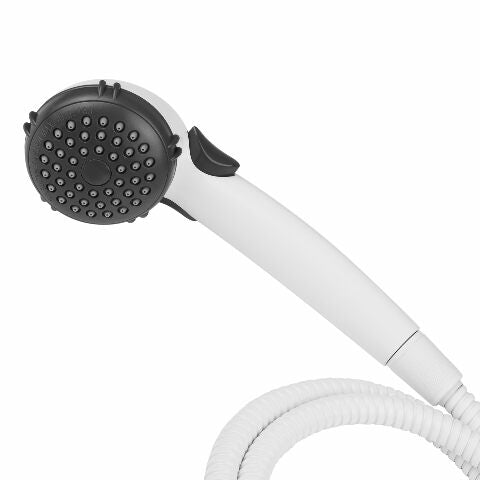 Dura Faucet DF-SA400K-WT RV Hand Held Shower Head - Stainless Steel Hose Kit (White)