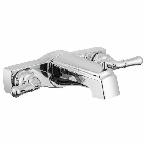 Dura Faucet Economical Two Handle Classic Tub and Shower Faucet Diverter Compatible with Handheld Shower (Chrome Polished)