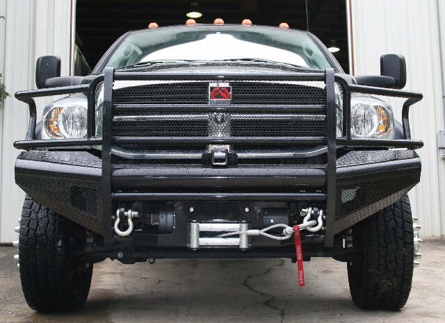Fab Fours DR03-S1060-1 Black Steel Front Ranch Bumper Fits Ram 2500 Ram 3500