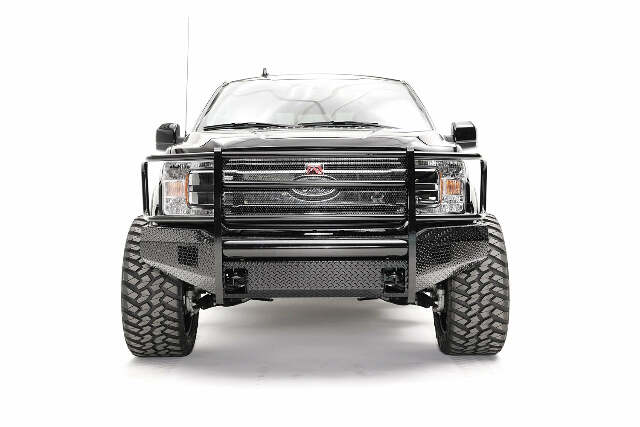 Fab Fours FF18-K4560-1 Black Steel Front Bumper Fits 18-20 F-150
