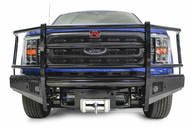 Fab Fours FF21-K5060-1 Black Steel Front Bumper Fits 21-22 F-150
