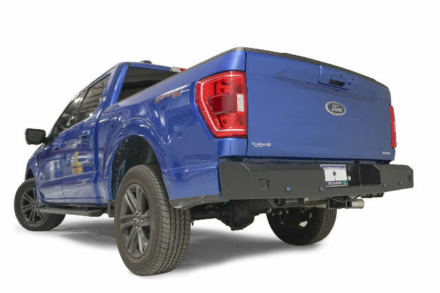 Fab Fours FF21-RT5150-1 Red Steel Rear Bumper Fits 21-22 F-150