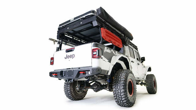 Fab Fours JT20-Y1952-1 Standard Rear Bumper Fits 20-22 Gladiator