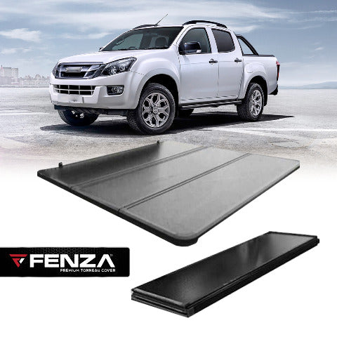 Hard Tri-Fold Tonneau Cover Compatible With Isuzu D-Max 12-25 (Double Cab)