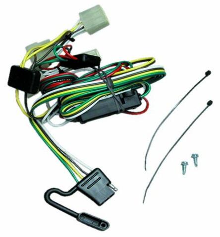 Tekonsha T-One® T-Connector Harness, 4-Way Flat, Compatible with Select Toyota Pickup, Tacoma, Black