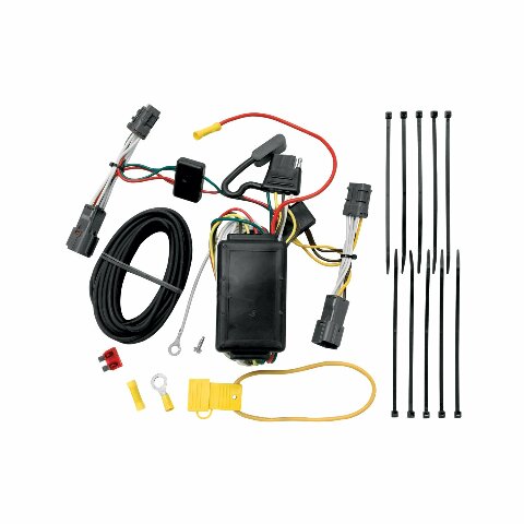 TEKONSHA 118410 T-One® T-Connector Harness, 4-Way Flat, w/Circuit Protected ModuLite® Module, Compatable with 2007-2009 Hyundai Entourage, 2006-2014 KIA Sedona,Black