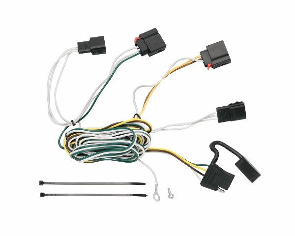 Tekonsha 118425 T-One® T-Connector Harness, 4-Way Flat, Compatable with 2007-2013 Jeep Grand Cherokee Black