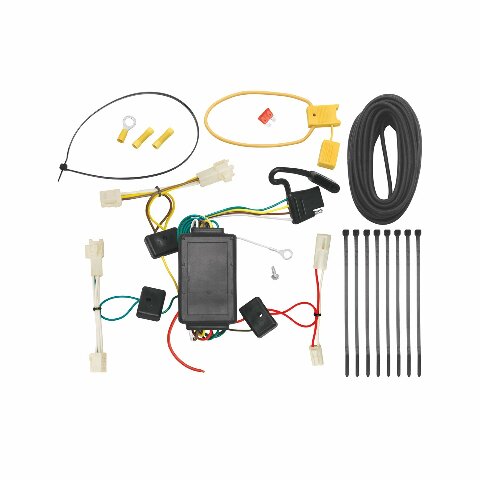 TEKONSHA T-One® T-Connector Harness, 4-Way Flat, Compatible with Select Lexus RX330, RX350 Black