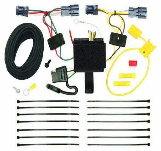 TEKONSHA Tow Ready T-One® T-Connector Harness, 4-Way Flat, Compatible with Select KIA Sorento, Black