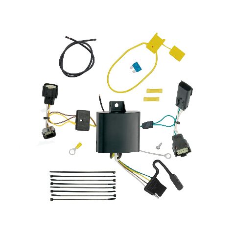 Tekonsha 118655 T-One® T-Connector Harness, 4-Way Flat, w/Circuit Protected ModuLite® HD Module, Compatable with 2015-2022 Dodge Charger