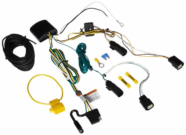 Tekonsha T-One® T-Connector Harness, 4-Way Flat, Compatible with Select Chrysler Pacifica,Black