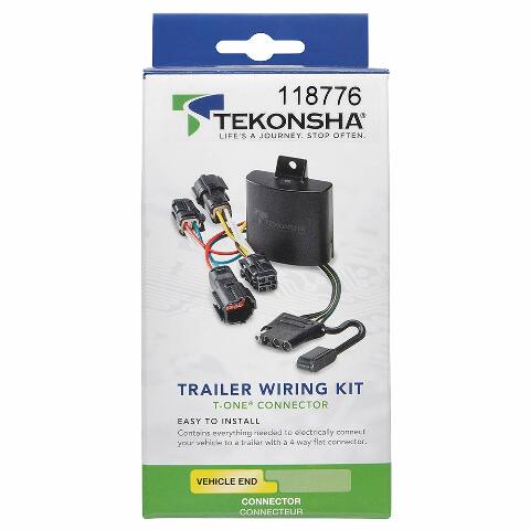 TEKONSHA T-One® T-Connector Harness, 4-Way Flat, Compatible with Select Honda Accord