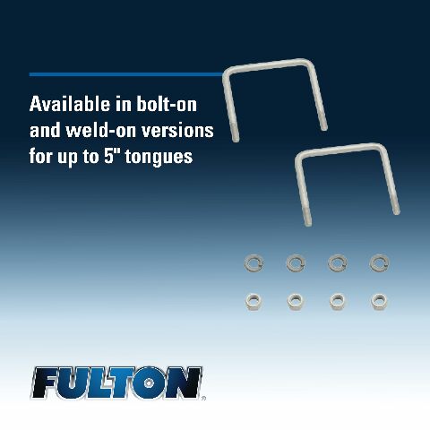 Fulton 1413040134 F2 Wide Track Trailer Tongue Jack, 1,600 lbs., silver