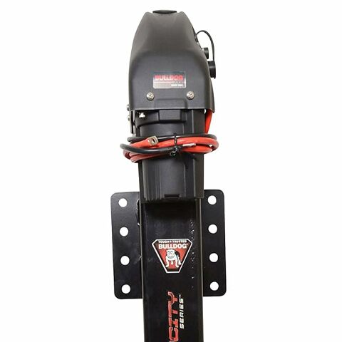 Bulldog Cases Reese 185400 Bulldog Velocity Series Powered Trailer Jack, Side Mount, 12,000 lbs. Support Capacity, Bolt-On, 24' Travel