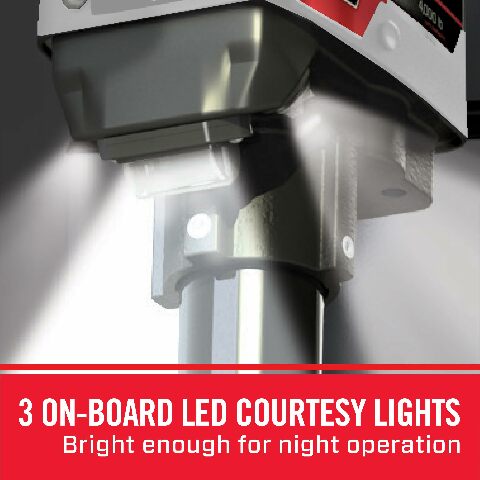 Bulldog Cases 500200 Powered Trailer Jack, A-Frame, 4,000 lbs. Lift Capacity, Bolt-On, 22 Inch Travel