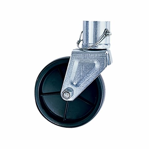 Bulldog 500245 Black Universal 6" Trailer Jack Poly Wheel Caster with Pin (1200 lbs. Capacity)