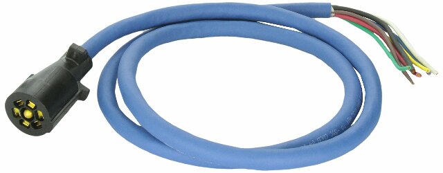 Bargman 54006-009 7-Way Trailer Connector, Yellow