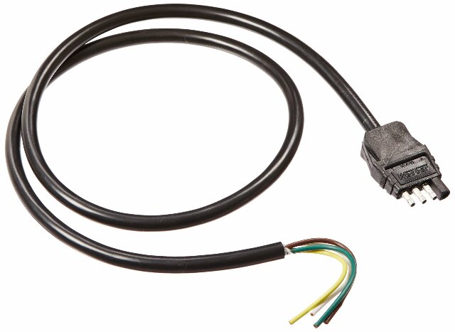 Wesbar 787264 Trailer End Connector Wire, black