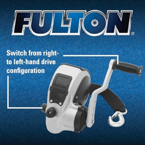 Fulton FW20000101 F2 Trailer Winch with Strap - 2000 lb. Load Capacity