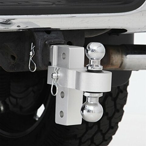 SmittyBilt 6IN ADJ Alum Drop Hitch 2"- 2 5/16" - SB2926