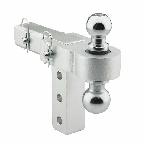 SmittyBilt 6IN ADJ Alum Drop Hitch 2"- 2 5/16" - SB2926