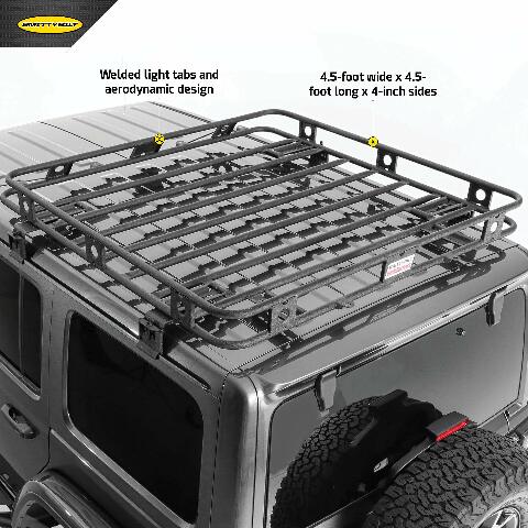 Smittybilt 45454JL Defender Roof Rack Fits 18-20 Wrangler (JL)